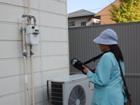 北陸ガスのハンディターミナル使用画像